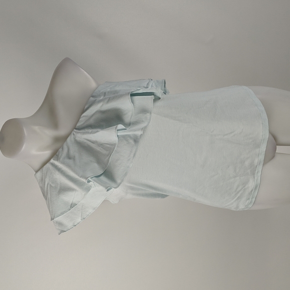 Witchery Women's Top Size XL One Shoulder Ruffle Blue Daze NEW RRP $59.95 - Picture 2 of 9